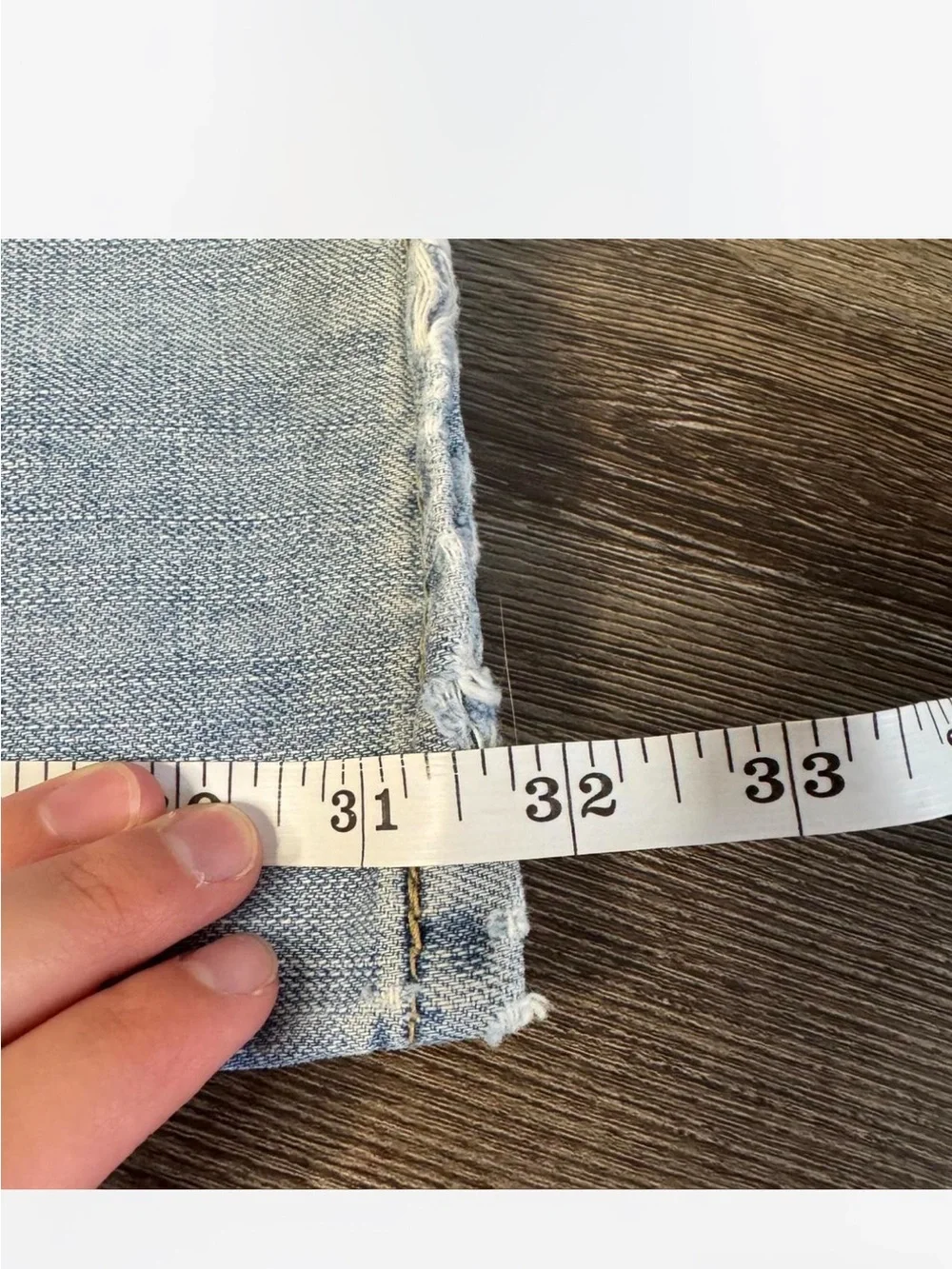 Levi's vintage 527 Light Blue Low Distressed Bootcut Jeans